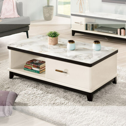 A1411-2嘉美拉4尺原石大茶几 雙邊造型 雙邊使用