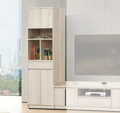 D397-1 卡洛琳北美杉木2尺隔間櫃 短門