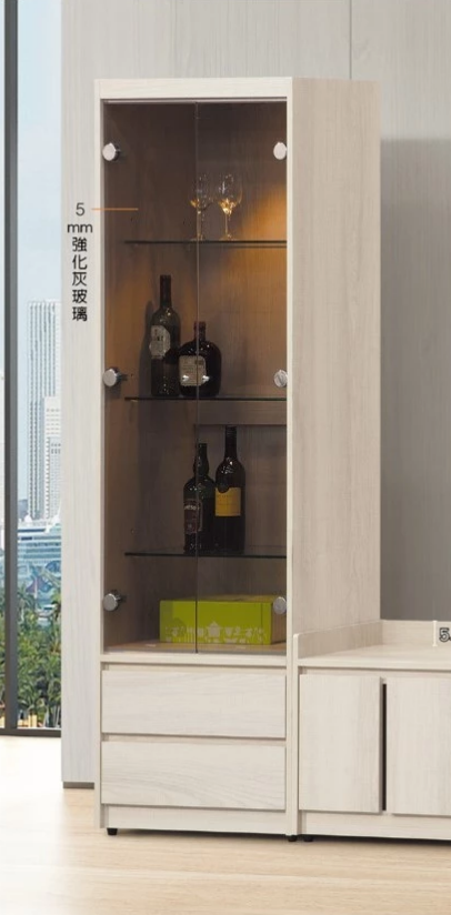 D397-3 卡洛琳北美杉木2*6展示櫃