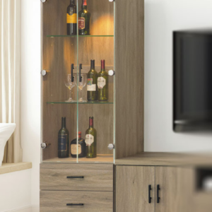 D400-3 貝拉灰橡色展示櫃