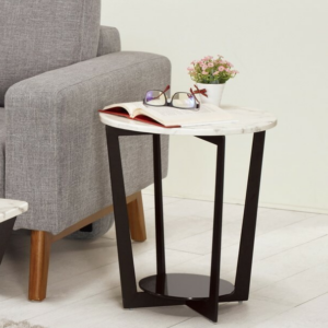 A1421-2哈里特原石小茶几 附8MM強化烤漆玻璃