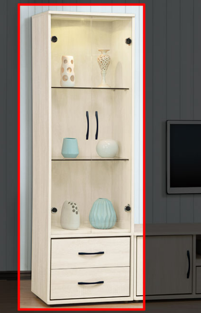 D404-1 雅美2尺展示櫃