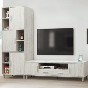 D405-1 迪奧8.6尺L型電視櫃組