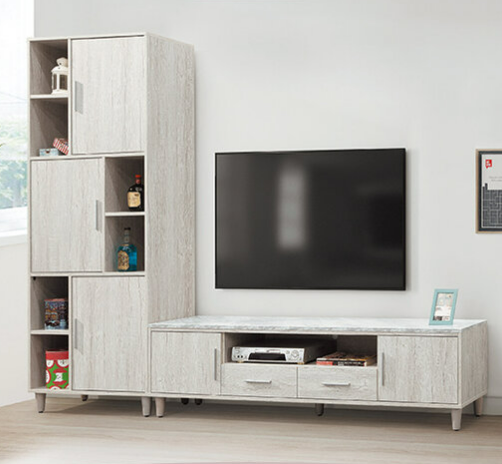 D405-1 迪奧8.6尺L型電視櫃組