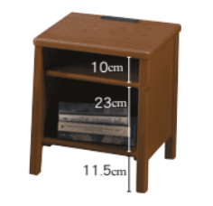 F118-7 淺胡桃實木床頭櫃 附插座