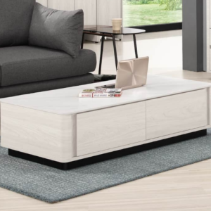 A1433-1華爾斯4尺岩板四抽大茶几 雙邊造型 雙邊使用 桌面12MM岩板