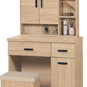 F172-2夏綠地3尺鏡台 木心板 含椅