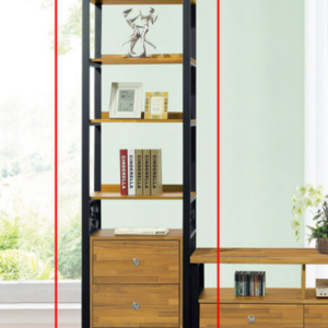 D410-5  佐田積層色展示櫃 二抽