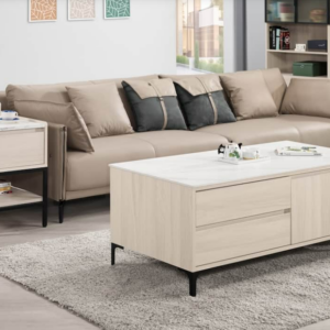 A144-2斯特4尺岩板二抽四門大茶几 雙邊造型 門雙邊使用 抽屜單邊使用 桌面12MM岩板