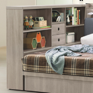 E576-3 卡爾7尺床邊櫃