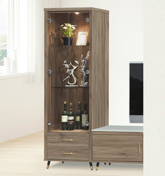 D416-1 星宇灰橡展示櫃