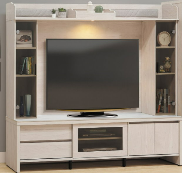 D421-1 淺白9尺高低櫃 全組 不含岩板