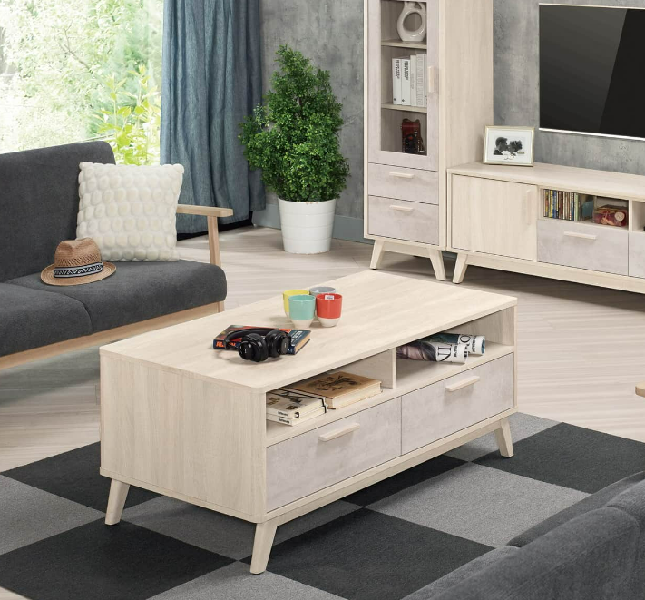 A1449-1漢斯4尺二抽大茶几