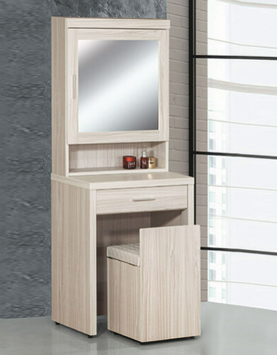 E84-5 白梣木2尺化妝台 含椅