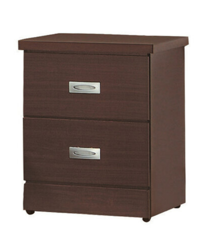 E72-12 胡桃民宿風二抽床頭櫃 木心板