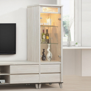 D424-2 炭燒白2尺展示櫃