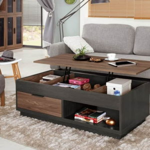 A1452-1諾艾爾4*4尺多功能大茶几  油壓升降五金 附輔助*2