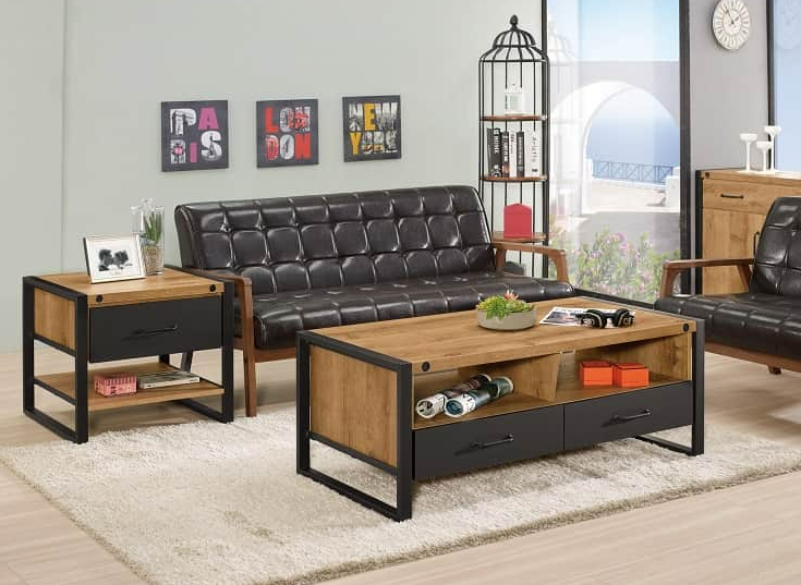 A1455-1布朗克斯4尺大茶几 雙邊造型 雙邊使用