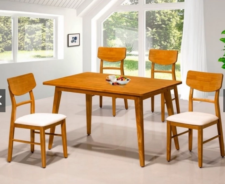 F334-7德克橡木實木餐桌 腳DIY