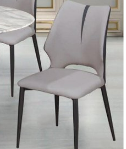 F527-4 CAB531茉莉淺灰色皮椅 DIY PU皮+鐵腳