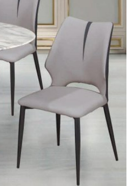 F527-4 CAB531茉莉淺灰色皮椅 DIY PU皮+鐵腳