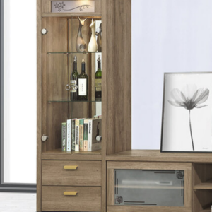 D428-1 戴維斯灰橡2尺展示櫃