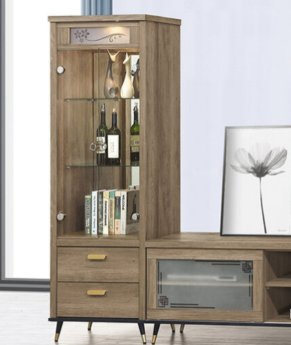 D428-1 戴維斯灰橡2尺展示櫃