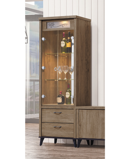 D430-2 樂比灰橡2尺展示櫃