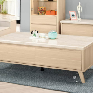 A1454-1克萊爾原石大茶几 抽屜雙邊造型 單邊使用