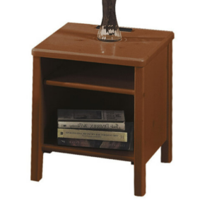 E104-10 淺胡桃床頭櫃 附插座