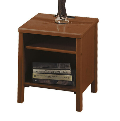 E104-10 淺胡桃床頭櫃 附插座