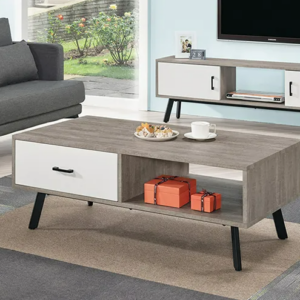 A1455-3威廉4尺大茶几  抽屜雙邊造型 單邊使用