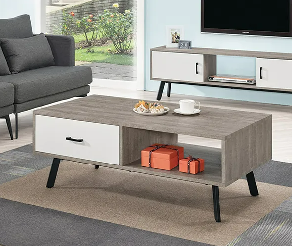 A1455-3威廉4尺大茶几  抽屜雙邊造型 單邊使用