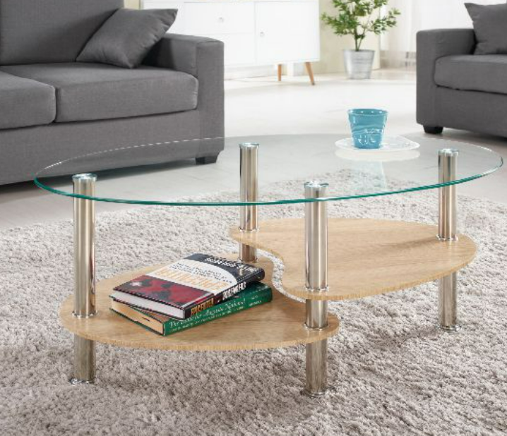 A1467-1芬娜玻璃茶几 桌面5MM強化玻璃