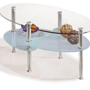 A1467-2莎克玻璃茶几 面玻6MM強化玻璃 底玻5MM噴砂玻璃