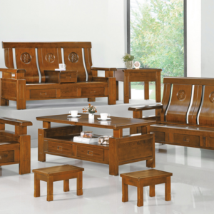 F7-14 950型深柚木色小茶几  可加購5MM強化玻璃