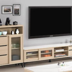 A1481-1朵利斯9.2尺岩板L櫃   附活動隔板 1大2小片 桌面12MM岩板