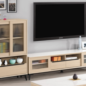 A1482-1朵利斯8.3尺岩板L櫃  附活動隔板1大2小片