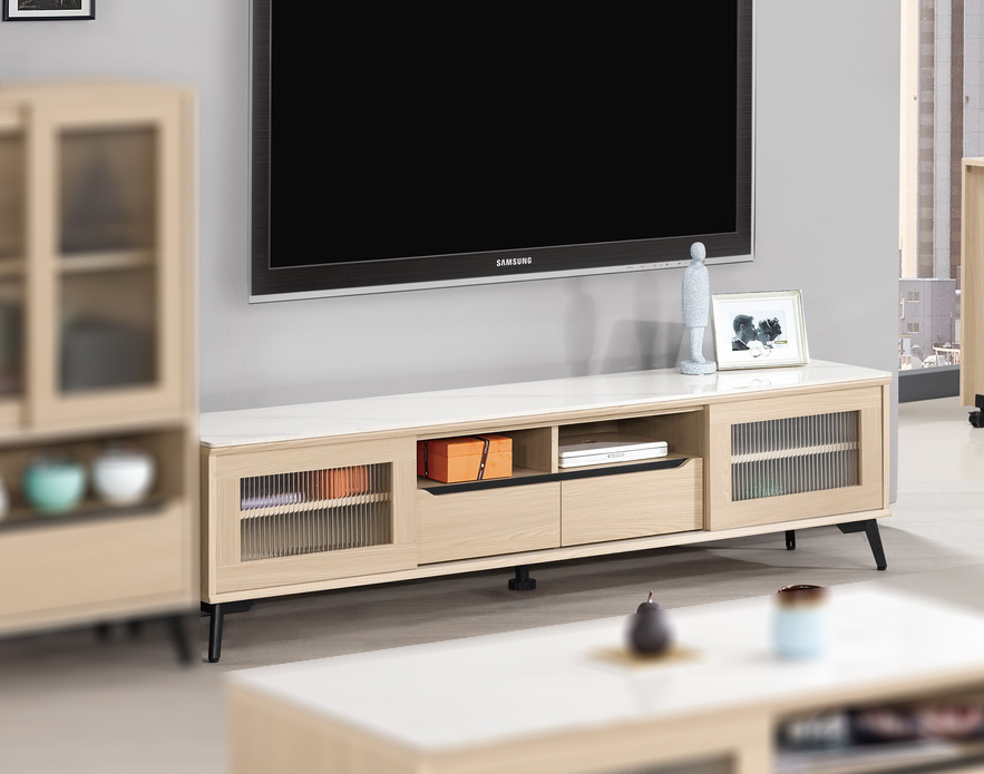 A1482-3朵利斯6尺岩板長櫃 附活動隔板*2 桌面12MM岩板