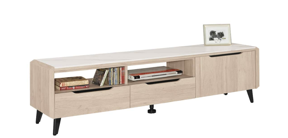 A1483-4韋斯里6尺岩板長櫃 桌面12MM岩板 附活動隔板*1