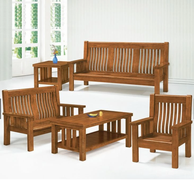 F3-1 198#型樟木色組椅 整組 贈單片坐墊 可加購8MM強化玻璃