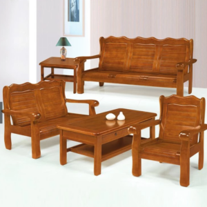 F10-1 102#柚木色組椅 整組 贈單片坐墊
