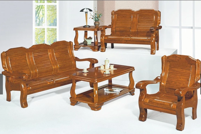 F12-7 266型樟木色組椅 整組 贈單片坐墊 可加購5MM強化玻璃