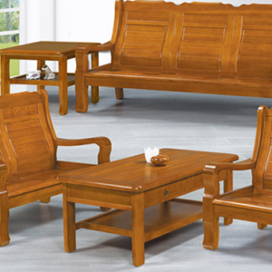 F10-7 167型柚木色組椅 整組 贈單片坐墊