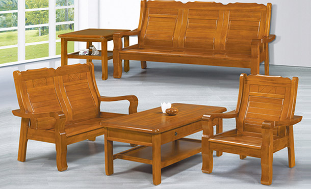 F10-7 167型柚木色組椅 整組 贈單片坐墊