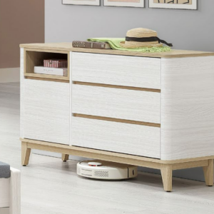 290-2 洛蒂4尺三抽收納櫃 附活動隔板*1