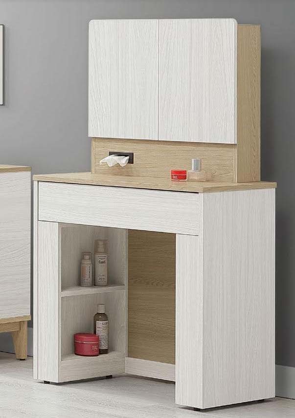 290-3 洛蒂2.4尺開門鏡台 含椅 鏡座高度75公分