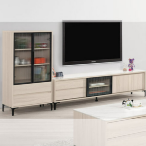 A1486-1里斯特8.9尺岩板L櫃 附活動隔板*3 桌面12MM岩板