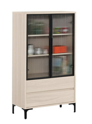 A1486-2里斯特2.3尺鋁門展示櫃 附活動隔板*2