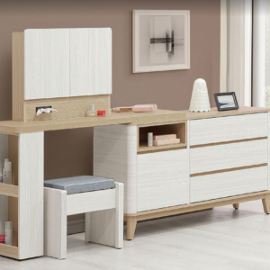 291-2 洛蒂4.46尺伸縮鏡台含椅 鏡座高度78.5公分 不分左右方向